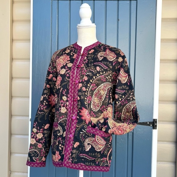 Appleseed's Quilted Jacket Women Size Large - Picture 2 of 7